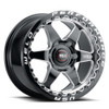 WELD Ventura 6 Beadlock Drag Gloss Black Wheel with Milled Spokes 17x11 | 6x127 BC (6x5) | +36 Offset | 7.375 Backspacing - S90971181P36  for 2006, 2007, 2008, 2009 Chevrolet TrailBlazer SS