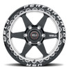 WELD Ventura 6 Beadlock Drag Gloss Black Racing Wheel with Milled Spokes 15x10 | 6x139.7 BC (6x5.5) | +38 Offset | 7.00 Backspacing - S909B0084P38 for 1999, 2000, 2001, 2002, 2003, 2004, 2005, 2006, 2007, 2008, 2009, 2010, 2011, 2012, 2013, 2014, 2015, 2016, 2017, 2018, 2019, 2020, 2021 Chevrolet Silverado 1500, GMC Sierra 1500.