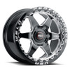 WELD Ventura 6 Beadlock Drag Gloss Black Wheel with Milled Spokes 17x10 | 6x139.7 BC (6x5.5) | +25 Offset | 6.50 Backspacing - S90970084P25 for 1999, 2000, 2001, 2002, 2003, 2004, 2005, 2006, 2007, 2008, 2009, 2010, 2011, 2012, 2013, 2014, 2015, 2016, 2017, 2018, 2019, 2020, 2023 Chevrolet Silverado 1500, GMC Sierra 1500.