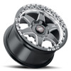WELD Ventura 6 Beadlock Drag Gloss Black Racing Wheel with Milled Spokes 17x10 | 6x139.7 BC (6x5.5) | +25 Offset | 6.50 Backspacing - S90970084P25 for 1999, 2000, 2001, 2002, 2003, 2004, 2005, 2006, 2007, 2008, 2009, 2010, 2011, 2012, 2013, 2014, 2015, 2016, 2017, 2018, 2019, 2020, 2021 Chevrolet Silverado 1500, GMC Sierra 1500.