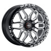 Weld Racing Laguna 6 Beadlock Drag Gloss Black Wheel 20x11 | 6x127 BC (6x5) | +36 Offset | 7.375 Backspacing - fits , and 1 more