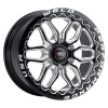 Weld Racing Laguna 6 Beadlock Drag Gloss Black Wheel 17x10 | 6x139.7 BC (6x5.5) | +25 Offset | 6.50 Backspacing - fits Chevrolet Silverado 1500 1999-2026, GMC Sierra 1500 1999-2026, Chevrolet Tahoe 1992-2026, Chevrolet Suburban 1992-2026, GMC Yukon 1992-2026, and 25 more