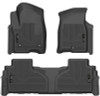 Husky Liners Weatherbeater Front & 2nd Seat Floor Liners for 2021-2024 Suburban / Tahoe / Yukon - Black - 99241