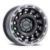 Raceline 957BS Halo 17x9in / 8x170 BP / -12mm Offset / 130.81mm Bore - Black & Silver Lip Wheel