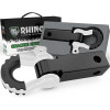 Rhino USA Shackle Hitch Receiver with D-Ring White recovery gear product photo