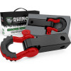 Rhino USA Shackle Hitch Receiver with D-Ring Red recovery gear product photo