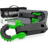 Rhino USA Shackle Hitch Receiver with D-Ring Green recovery gear product photo