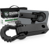 Rhino USA Shackle Hitch Receiver with D-Ring Black recovery gear product photo