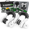Rhino USA 3/4In D-Ring Shackle Set White recovery gear product photo