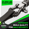 Rhino USA 3/4In D-Ring Shackle Set Green recovery gear product photo