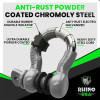 Rhino USA 3/4In D-Ring Shackle Set Gray recovery gear product photo