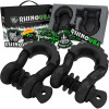 Rhino USA 3/4In D-Ring Shackle Set Matte Black recovery gear product photo