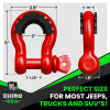 Rhino USA 3/4In D-Ring Shackle Set Matte Black recovery gear product photo