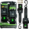 Rhino USA Retractable Transom Straps 2 Pack Black recovery gear product photo