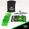 Rhino USA UTV Wheel Chock Tie-Down Kit 4-Wheel Green recovery gear product photo