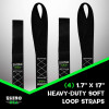 Rhino USA Soft Loops Motorcycle Tie-Down Set 4-Pack Black recovery gear product photo