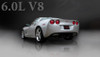 Corsa 14169BLK Sport Black Twin 3.5" Dual Rear Axle-Back for 2005-2008 Chevy Corvette C6 6.2L V8