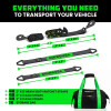 Rhino USA Heavy Duty Vehicle Tie Down Kit recovery gear product photo