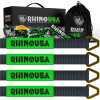 Rhino USA Axle Tie Down Straps (4-Pack) 2In X 38In - Black