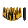 Mishimoto Lug Nuts, Gold | Steel Spiked M12 x 1.5 24pc | MMLG-SP1215-24GD