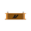 Mishimoto Oil Cooler, Gold | Universal 13-Row | MMOC-13GD