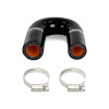 Mishimoto Hose Kit, Black | LS Heater Core Bypass Hose | MMHOSE-LSHB-BK