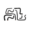 Mishimoto Hose Kit, Black | 2006-2007 Subaru STI / 2006-2007 WRX Ancillary Hoses | MMHOSE-SUB-ANC4BK