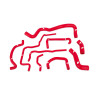 Mishimoto Hose Kit, Red | 1999-2005 Volkswagen Golf 1.8T | MMHOSE-GLF-99RD