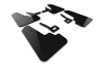 Rally Armor 19-24 Dodge Ram 1500 Rebel Black UR Mud Flap w/Metallic Black Logo