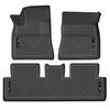 Husky Liners WeatherBeater Front & 2nd Row Seating Floor Liners, Black for 2017-2021 Tesla 3 - Part #95091