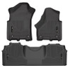 Husky Liners WeatherBeater Front and 2nd Row Seating Floor Liners, Black for 2019-2021 RAM 2500/3500 Mega Cab - Part #94131