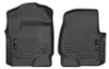 Husky Liners 2017 Ford Super Duty (Crew Cab / Super Cab) WeatherBeater Black Front Floor Liners