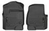 Husky Liners 2017 Ford Super Duty (Crew Cab / Super Cab) WeatherBeater Black Front Floor Liners