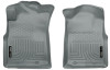 Husky Liners WeatherBeater Front Floor Liners, Gray for 2005-2015 Toyota Tacoma Crew/Extended/Standard Cab - Part #13942