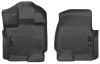 Husky Liners WeatherBeater Front Floor Liners, Black for 2015-2023 Ford F-150 Super/Super Crew Cab - Part #18361