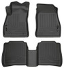 Husky Liners WeatherBeater Front & 2nd Row Seating Floor Liners, Black for 2014-2018 Nissan Sentra - Part #95631