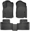 Husky Liners WeatherBeater Combo Floor Liners, Black for 2011-2013 Dodge Durango / 2011-2013 Jeep Grand Cherokee - Part #99051