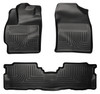 Husky Liners WeatherBeater Combo Floor Liners, Black for 2012-2017 Toyota Prius V - Part #98911