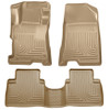 Husky Liners WeatherBeater Combo Floor Liners (One Piece for 2nd Row), Tan for 2008-2012 Honda Accord (4DR) - Part #98403
