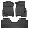 Husky Liners WeatherBeater Combo Floor Liners, Black for 2009-2012 Ford F-150 Super Cab - Part #98341