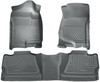 Husky Liners WeatherBeater Combo Floor Liners, Gray for 2007-2012 Chevy Silverado/GMC Sierra Crew Cab - Part #98202