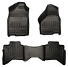 Husky Liners WeatherBeater Combo Floor Liners, Black for 2003-2008 Dodge Ram 1500/2500/3500 Quad Cab - Part #98031