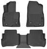 Husky Liners WeatherBeater Floor Liner (Front and Second Rows), Black for 2016-2023 Mazda CX-9 - Part #95611