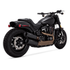 Vance & Hines 2018-2022 Harley Davidson Softail Fatbob Hi-Output S/O Black Slip-On Exhaust - 46547