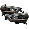Spyder 2010-2024 Toyota 4Runner Projector Headlights w/Seq. LED Turn Sig. LED White Light Bar Park Light