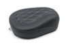 Mustang 08-21 Harley Wide Tripper FL Touring Passenger Seat w/Grey Diamond Stitch - Black
