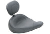 Mustang 83-21 Harley Electra Glide,Rd King Police Std Touring Solo Seat w/Driver Backrest - Black