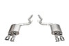 Corsa 2024-2025 Ford Mustang Dark Horse 5.0L 3in Dual Rear Exit Axle-Back w/Twin 4.5in Polish Slash Tips