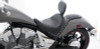 Mustang 10-21 Honda VT1300CX Fury Wide Touring Solo Seat w/Driver Backrest Studs - Black