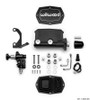 Wilwood Compact Tandem M/C - 1in Bore - w/Bracket and Valve (Pushrod) - Black - wil261-14963-BK